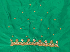 NR729G - Green Colour Maggam Work Blouse