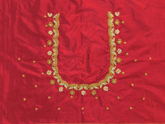 NR729M - Maroon Colour Maggam Work Blouse