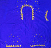 NR729IB - Ink Blue Colour Maggam Work Blouse