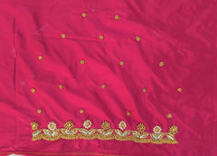 NR729TP - Tomato Pink Colour Maggam Work Blouse