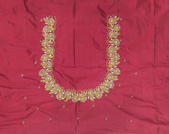 NR698MR - Maroon Colour Maggam Work Blouse