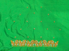 NR698PG - Parrot Green Colour Maggam Work Blouse