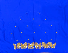 NR698IB - Ink Blue Colour Maggam Work Blouse