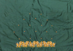 NR698BG - Bottle Green Colour Maggam Work Blouse