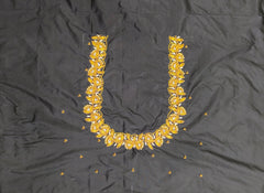 NR698BL - Black Colour Maggam Work Blouse