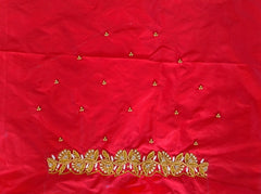 NR698R - Red Colour Maggam Work Blouse