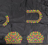 NR468BL - Black Colour Computer Multi Work Blouse