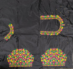 NR468BL - Black Colour Computer Multi Work Blouse