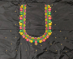 NR468BL - Black Colour Computer Multi Work Blouse