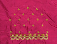 NR769TP - Tomota Pink Colour Maggam Work Blouse