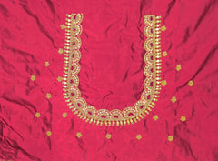 NR769M - Maroon Colour Maggam Work Blouse