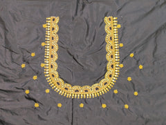 NR769BL - Black Colour Maggam Work Blouse