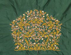 NR1150BG - Bottle Green Colour Maggam Work Blouse