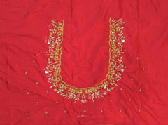 NR1150R - Red Colour Maggam Work Blouse