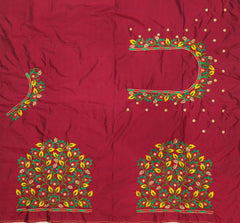 NR479M - Maroon Colour Computer Multi Work Blouse