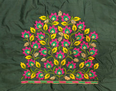 NR479BG - Bottle Green Colour Computer Multi Work Blouse