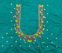 NR479RG - Rama Green Colour Computer Multi Work Blouse