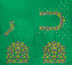 NR479G - Green Colour Computer Multi Work Blouse