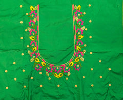 NR479G - Green Colour Computer Multi Work Blouse