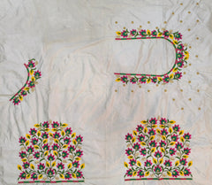 NR479W - White Colour Computer Multi Work Blouse