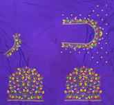 NR479V - Violet Colour Computer Multi Work Blouse