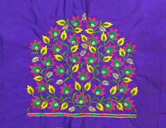 NR479V - Violet Colour Computer Multi Work Blouse