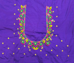 NR479V - Violet Colour Computer Multi Work Blouse