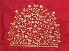 NR398R - Red Colour Computer Work Blouse