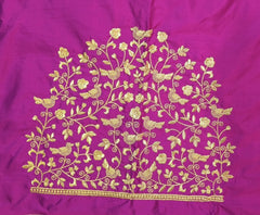 NR398MP - Magenta Pink Colour Computer Work Blouse