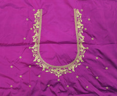 NR398MP - Magenta Pink Colour Computer Work Blouse