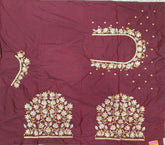 NR399M - Maroon Colour Computer Work Blouse