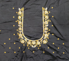 NR399BL - Black Colour Computer Work Blouse