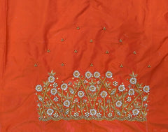 NR899OR - Orange Colour Maggam Work Blouse