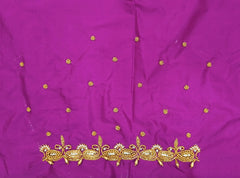 NR700MP - Magenta \ Pink Colour Maggam Work Blouse