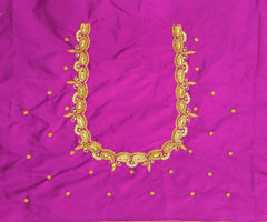 NR700MP - Magenta \ Pink Colour Maggam Work Blouse