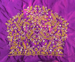 NR1150PR - Purple Colour Maggam Work Blouse