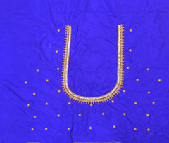 NR999IB - Ink Blue Colour Maggam Work Blouse