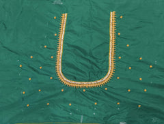 NR999BG - Bottle Green Colour Maggam Work Blouse