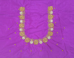 NR850PR - Purple Colour Maggam Work Blouse