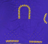 NR850IB - Ink Blue Green Colour Maggam Work Blouse Blue