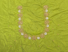 NR850MD - Mahendi Colour Maggam Work Blouse