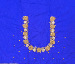 NR850B - Blue Colour Maggam Work Blouse Blue