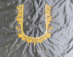 NR1250BL - Black Colour Maggam Work Blouse