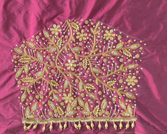 NR1250M - Maroon Colour Maggam Work Blouse