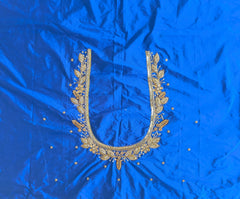 NR1250B - Blue Colour Maggam Work Blouse