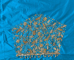 NR1250SB -Sky Blue Colour Maggam Work Blouse