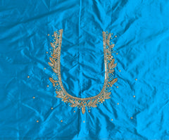 NR1250SB -Sky Blue Colour Maggam Work Blouse