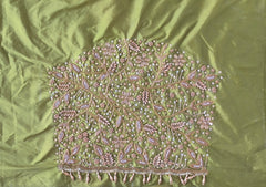 NR1250MG - Mahendi Green Colour Maggam Work Blouse