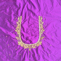 NR1250V - Violet Colour Maggam Work Blouse