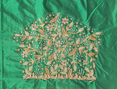 NR1250G - Green Colour Maggam Work Blouse
